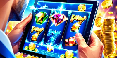Hình ảnh minh họa hướng dẫn người mới chơi 888slot, với giao diện game đơn giản, biểu tượng may mắn và người chơi đang học hỏi.