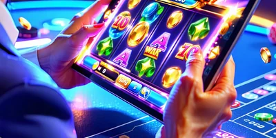 Hình ảnh minh họa tối ưu hóa trải nghiệm 888slot trên điện thoại di động, với người chơi đang sử dụng smartphone, giao diện game mượt mà và biểu tượng mạng tốc độ cao.