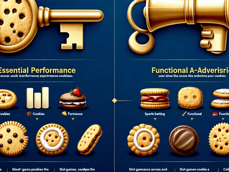 Hình ảnh đồ họa minh họa các loại cookie và chức năng của chúng, với các biểu tượng liên quan đến bảo mật và phân tích dữ liệu, được tối ưu hóa cho 888slot.