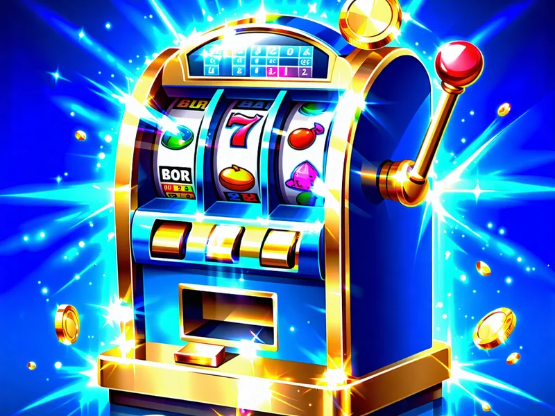 Hình ảnh vòng quay miễn phí với biểu tượng máy đánh bạc và chữ FREE SPINS