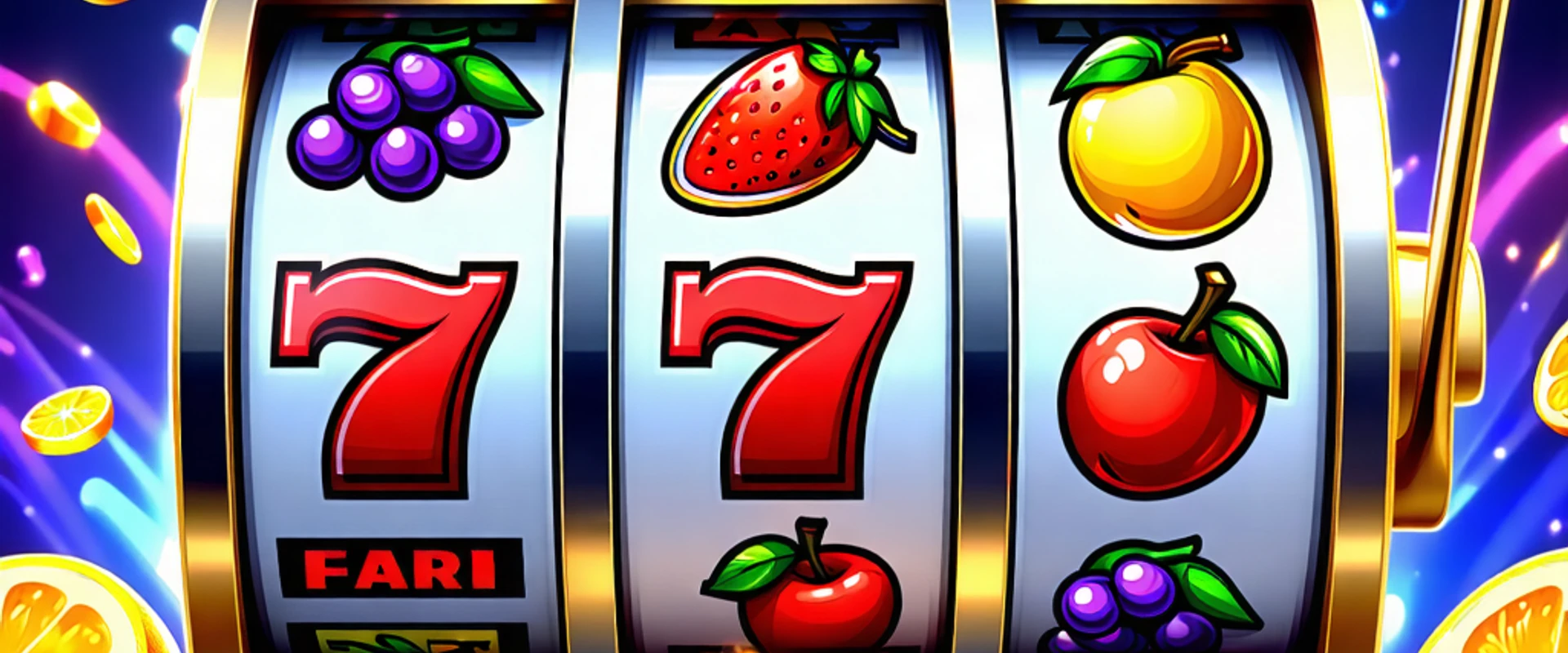 Máy đánh bạc cổ điển với biểu tượng may mắn và logo 888slot
