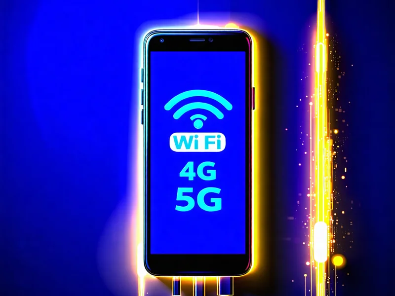 Biểu tượng sóng Wi-Fi và 4G/5G trên điện thoại di động, thể hiện kết nối mạng ổn định và tốc độ cao, rất quan trọng cho trải nghiệm 888slot.