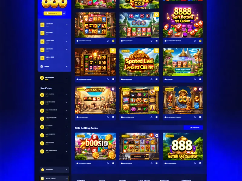 Giao diện tổng quan nền tảng 888slot với đa dạng trò chơi