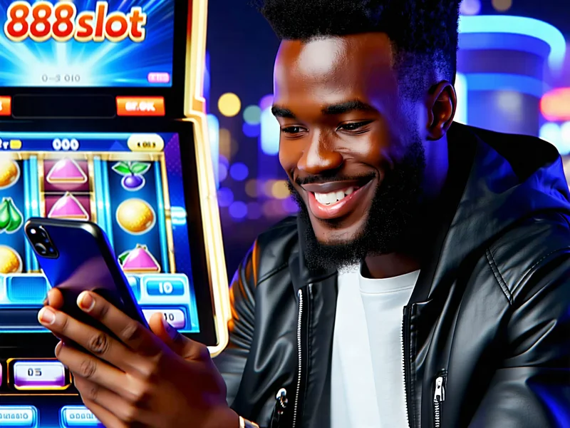 Người chơi đang tận hưởng game slot trên thiết bị di động tại 888slot