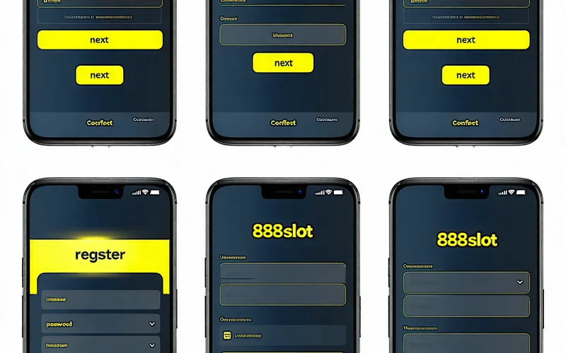 Minh họa quy trình đăng ký tài khoản 888slot từng bước