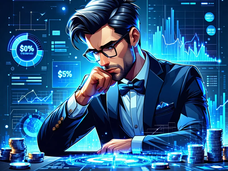 Hình ảnh minh họa người đang suy nghĩ về thói quen cờ bạc của mình với các biểu tượng rủi ro