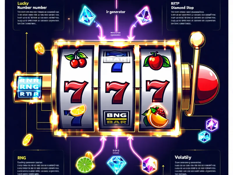 Hình ảnh minh họa cơ chế hoạt động của game slot, RNG và các cuộn quay