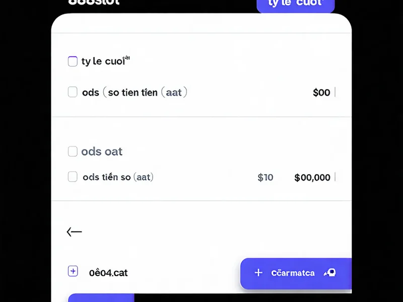 Nhập thông tin tỷ lệ cược và số tiền đặt cược vào công cụ 888slot