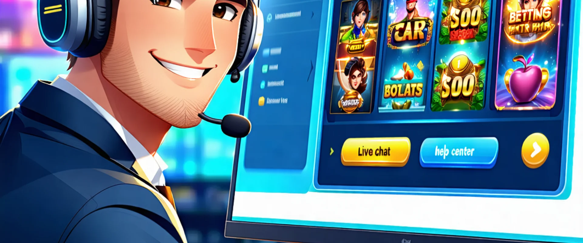 Hình ảnh hỗ trợ khách hàng 888slot chuyên nghiệp